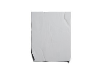 Crumpled poster mockup