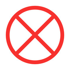 Prohibited icon. Rule and restriction icon. Vector.