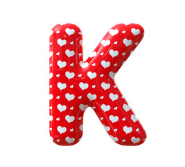 Red balloon letter K