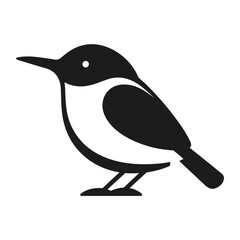 Simple Icon Illustration of Dipper Bird in Trendy Flat Isolated on White Background. SVG Vector