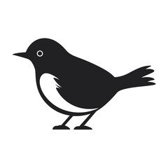 Simple Icon Illustration of Dipper Bird in Trendy Flat Isolated on White Background. SVG Vector