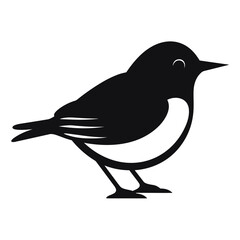 Simple Icon Illustration of Dipper Bird in Trendy Flat Isolated on White Background. SVG Vector