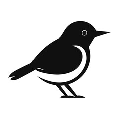 Simple Icon Illustration of Dipper Bird in Trendy Flat Isolated on White Background. SVG Vector