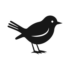 Simple Icon Illustration of Dipper Bird in Trendy Flat Isolated on White Background. SVG Vector