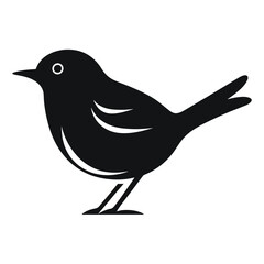 Simple Icon Illustration of Dipper Bird in Trendy Flat Isolated on White Background. SVG Vector