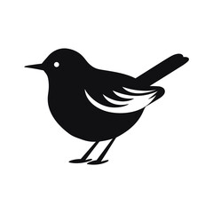 Simple Icon Illustration of Dipper Bird in Trendy Flat Isolated on White Background. SVG Vector