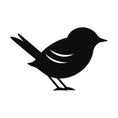 Simple Icon Illustration of Dipper Bird in Trendy Flat Isolated on White Background. SVG Vector