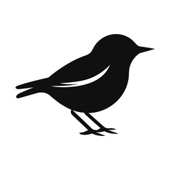 Simple Icon Illustration of Dipper Bird in Trendy Flat Isolated on White Background. SVG Vector