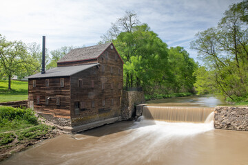 Pine Creek Grist Mill, In Spring, Muscatine County, Iowa