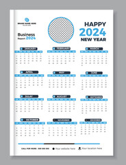 Corporate 2024 Wall Calendar Design
