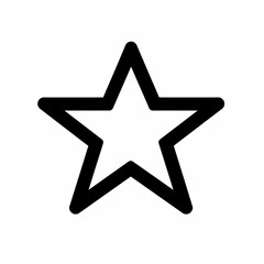 AI generated illustration of a star outline drawing against a white background