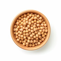 soy beans in a bowl on a white surface stock photos
