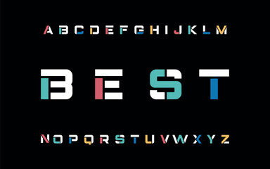BEST crypto colorful stylish small alphabet letter logo design. - obrazy, fototapety, plakaty