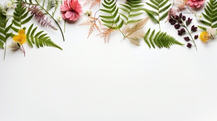 Background white top view up photo floral day flower mock wedding bridal invite. White banner card background shower above bride blank top date template save border design mockup product party empty