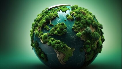 Green Sphere: a Man-Made Representation of Planet Earth
