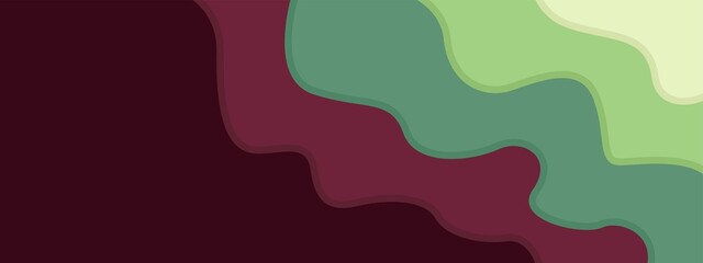 Colorful template banner with gradient color. retro color theme