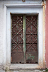 iron gate of an old building