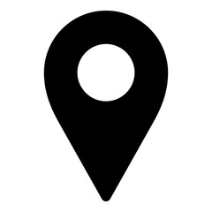 Pin location icon for map and navigation