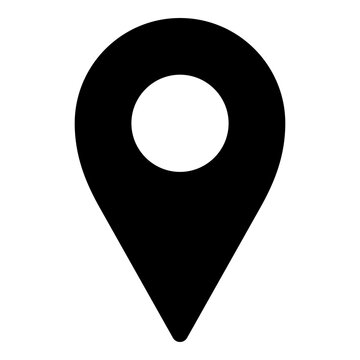 Pin location icon for map and navigation