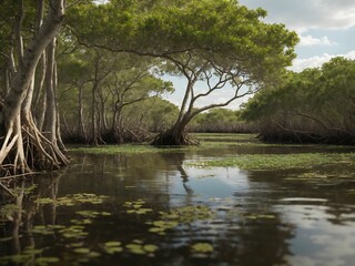 Fototapeta na wymiar Mangrove Swamp