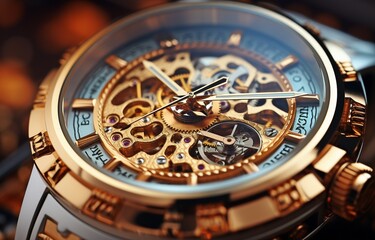 elegant timepiece. Step-by-step animation and a close-up of the intricate working mechanism.