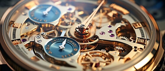 elegant timepiece. Step-by-step animation and a close-up of the intricate working mechanism.