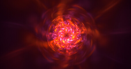 3D manual rendering abstract round light background