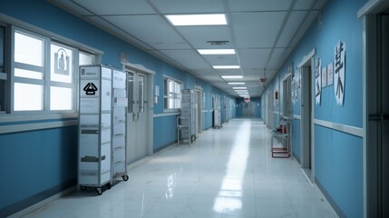 corridor in the office generated by AI