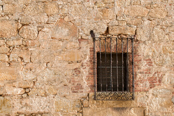 Old window in a wall