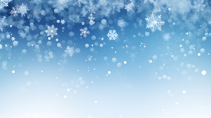 winter snowflake with light blue background