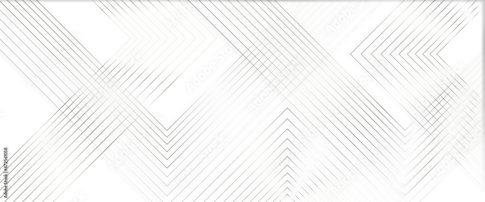 Poster White geometric abstract transparent background overlap layer on bright space with lines effect decoration and line stripes curve abstract presentation background.	