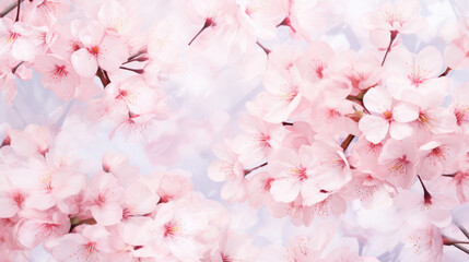 Delicate Cherry Blossoms Watercolor Seamless Pattern, Background Image, Hd
