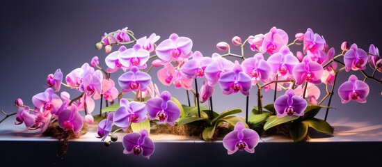 The exhibition showcases beautiful orchids in full bloom