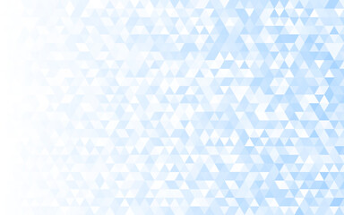 Geometric blue mosaic background with triangular polygons. Abstract design. Vector illustration.