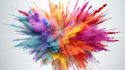 Fototapeta na wymiar Makeup Powder Explosion. Of Different Colors, Background Image, Hd