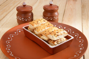 Fan Khari Puff,  Salty flaky and crispy bakery Snack