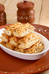 Fan Khari Puff,  Salty flaky and crispy bakery Snack