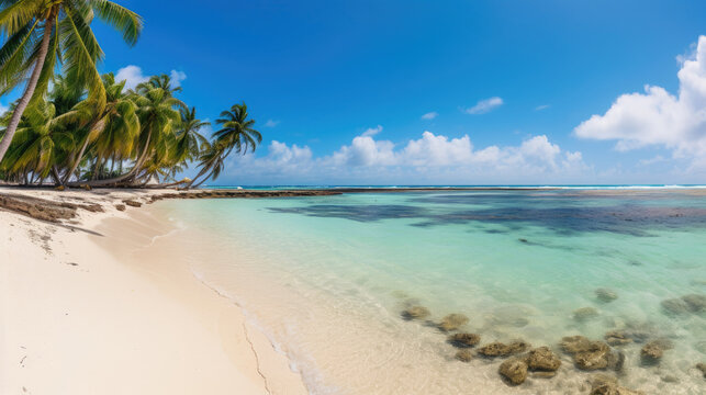 Pristine Beaches Of San Andres Island Paradise, Background Image, Hd
