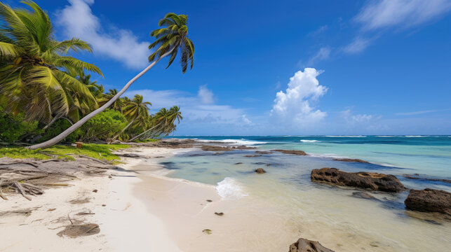 Pristine Beaches Of San Andres Island Paradise, Background Image, Hd