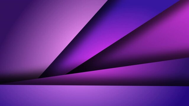 Colored background with moving triangular shapes.