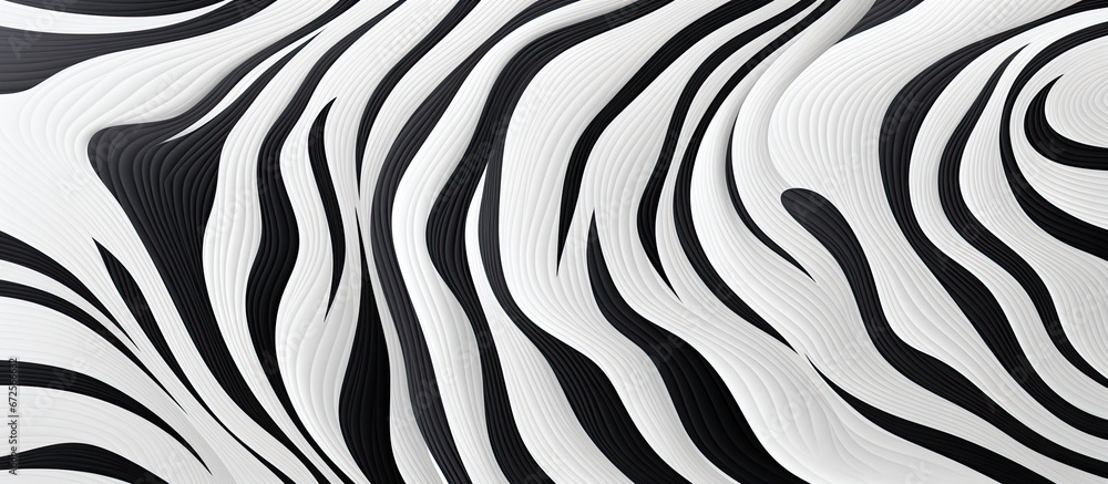 Poster pattern of zebra stripes to create a smooth and detailed backdrop