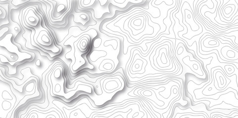 Pattern with wave lines stylized height of the topographic map contour in lines and contours isolated on transparent. Black and white topography contour lines map isolated on white background.