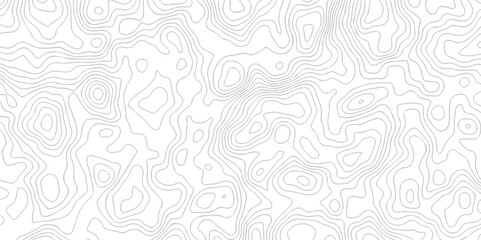 Pattern with wave lines stylized height of the topographic map contour in lines and contours isolated on transparent. Black and white topography contour lines map isolated on white background.