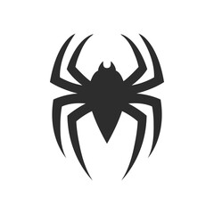 Black Spider Isolated Icon Vector