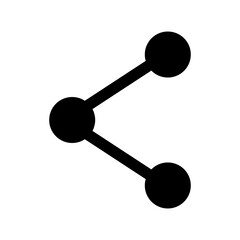 Share Network Flat Icon Isolated Vector Illustration