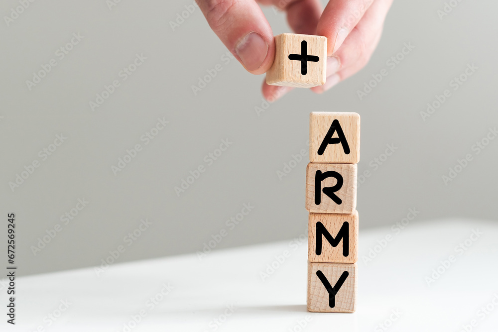 Fototapete dot army - internet domain for army