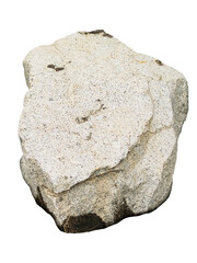 Stone Rock Mountain cliff Isolated on White Background, Large Boulder Granite Pile Nature Landscape, Texture Big rocky, Texture Platform Shelf Ledge Stage Mockup Display Product, Mineral Ancient.