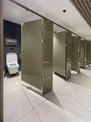 modern public toilet or restroom interior