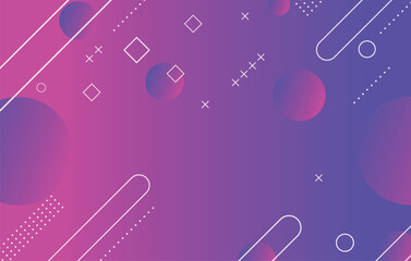 Abstract colorful geometric background. Blue and magenta elements with gradient.