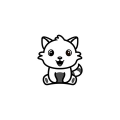 cute puppy coloring set
